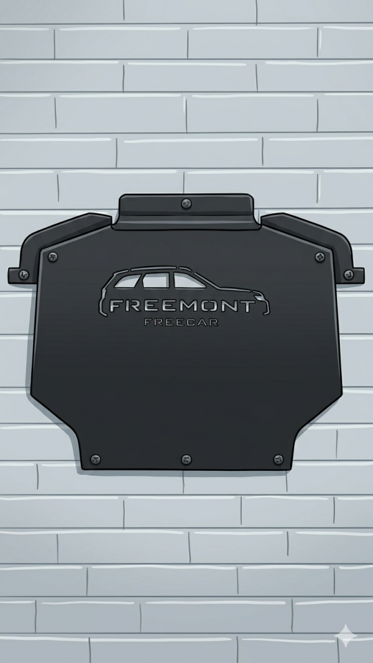 Fiat Freemont Motor Alt Koruma (Paslanmaz Sac & Pütür Kaplı) - Lazer Kesim Logo