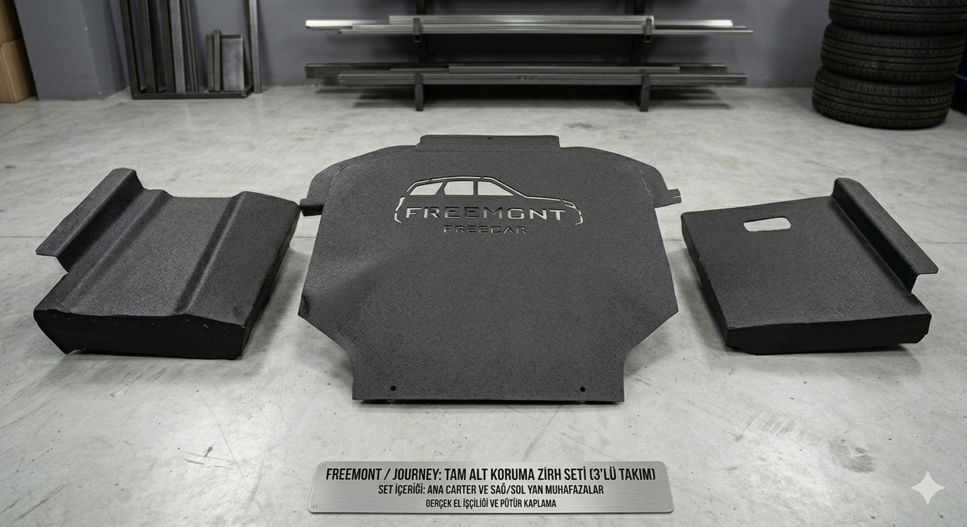 Fiat Freemont & Dodge Journey %100 Gerçek Pütürlü Alt Zırh Takımı (3'lü Tam Koruma)