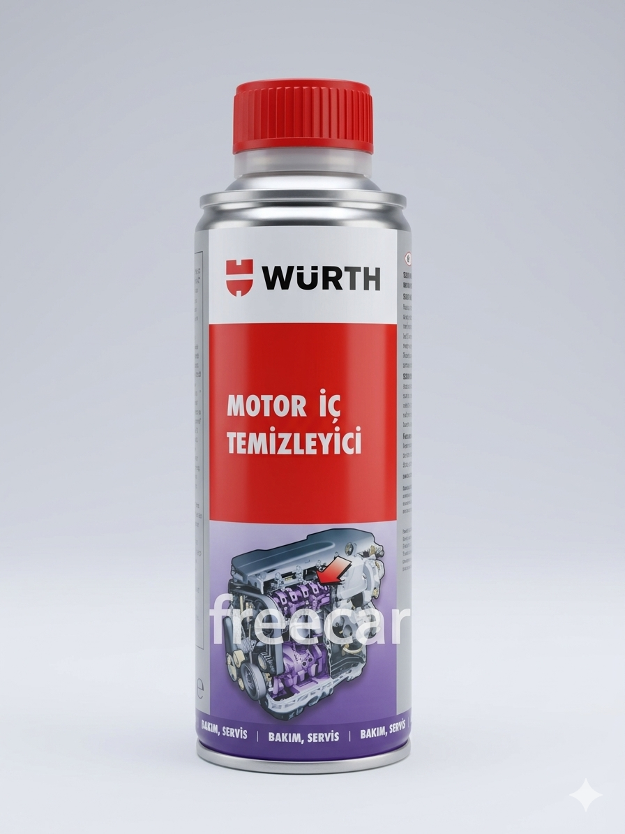 Würth Motor İç Temizleyici – Tüm Benzinli ve Dizel Motorlar İçin Hızlı Yağ Kanalları Temizliği