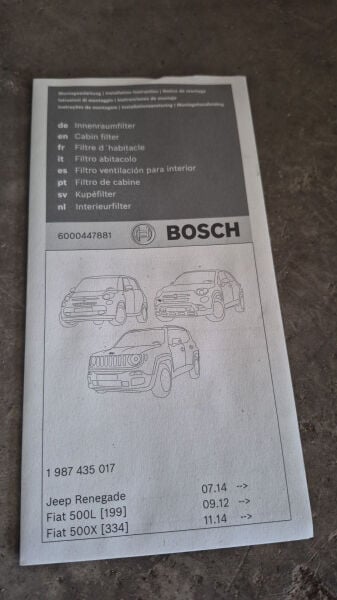 RENEGADE POLEN FİLTRESİ BOSCH